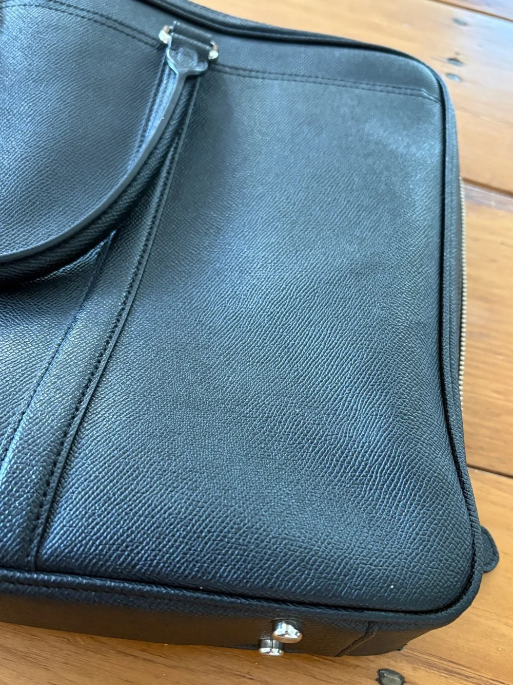 Coach black textured